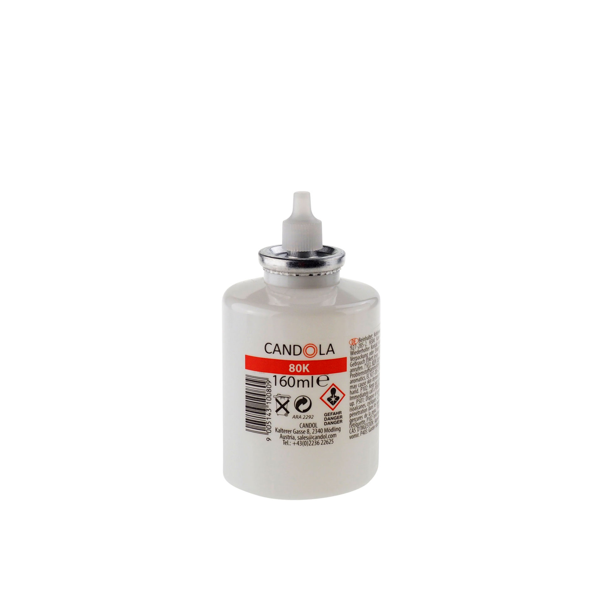 Candola Austauschflasche 80K 160 ml Brenndauer bis 60h - 24 Stück