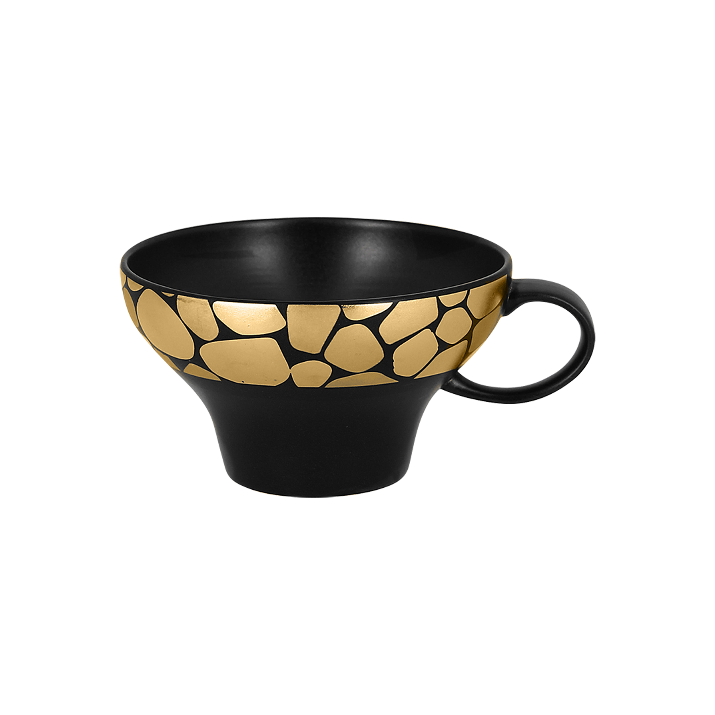 RAK Teetasse  D. 10,5 cm H. 6,2 cm Inh. 23 cl PEBBLES gold
