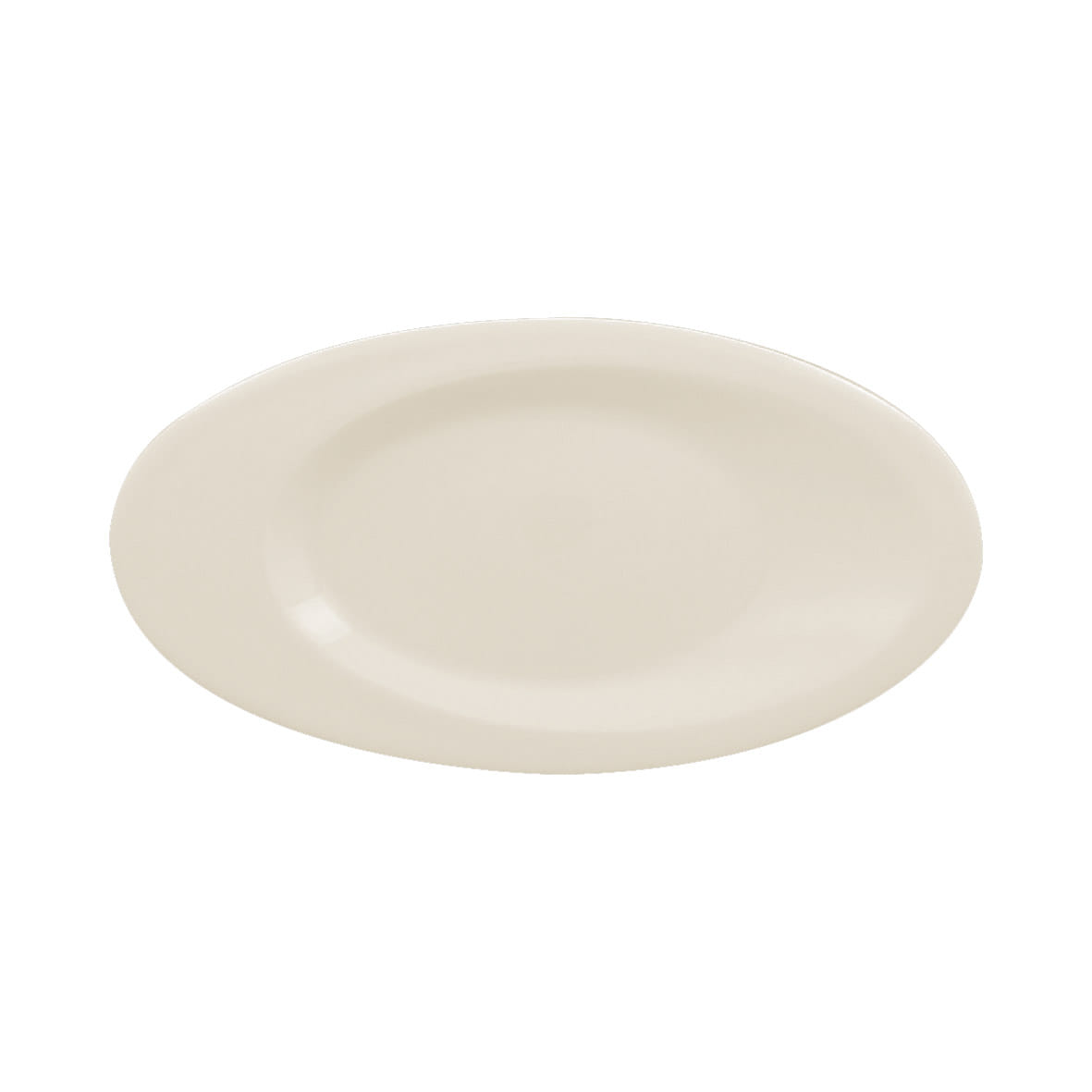 6 x RAK Platten oval 25 x 13 cm IVORIS Weiß (GIPL25)