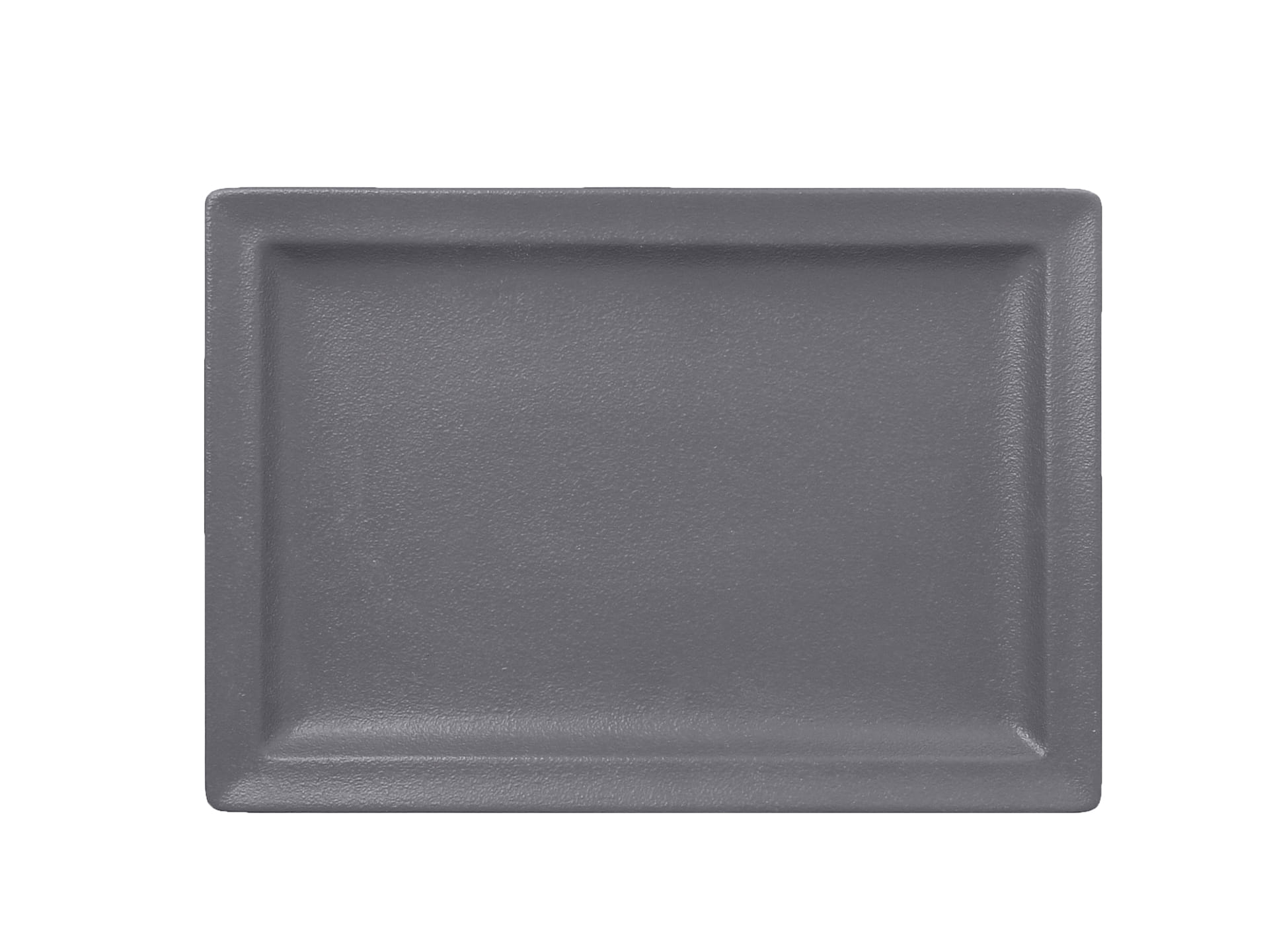 6 x RAK Teller flach rechteckig 33 cm x 23 cm NEOFUSION Steingrau (NFCLRP33GY)