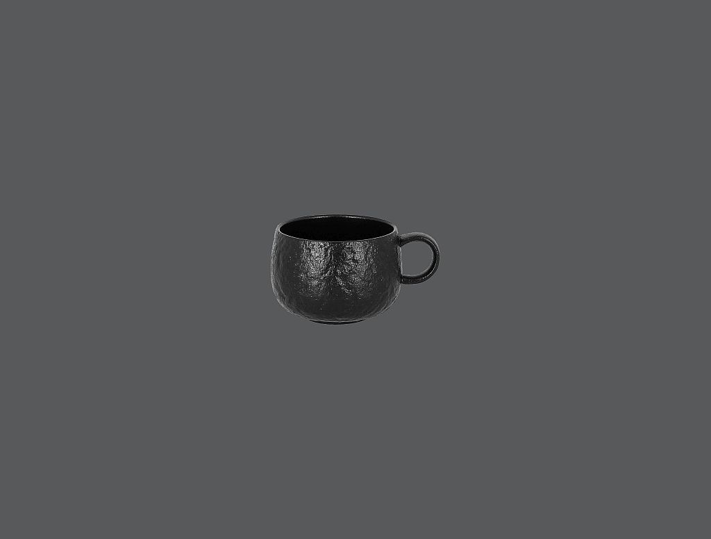 12 x RAK Kaffee- /Teetasse Ø 9 cm Ht. 6.5 cm Inh. 30 cl ROKS Schwarz (RKCU28)