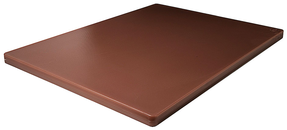 Schneidbrett HACCP ohne Füßchen Länge: 61 cm Breite: 46 cm Dicke: 2,5 cm braun