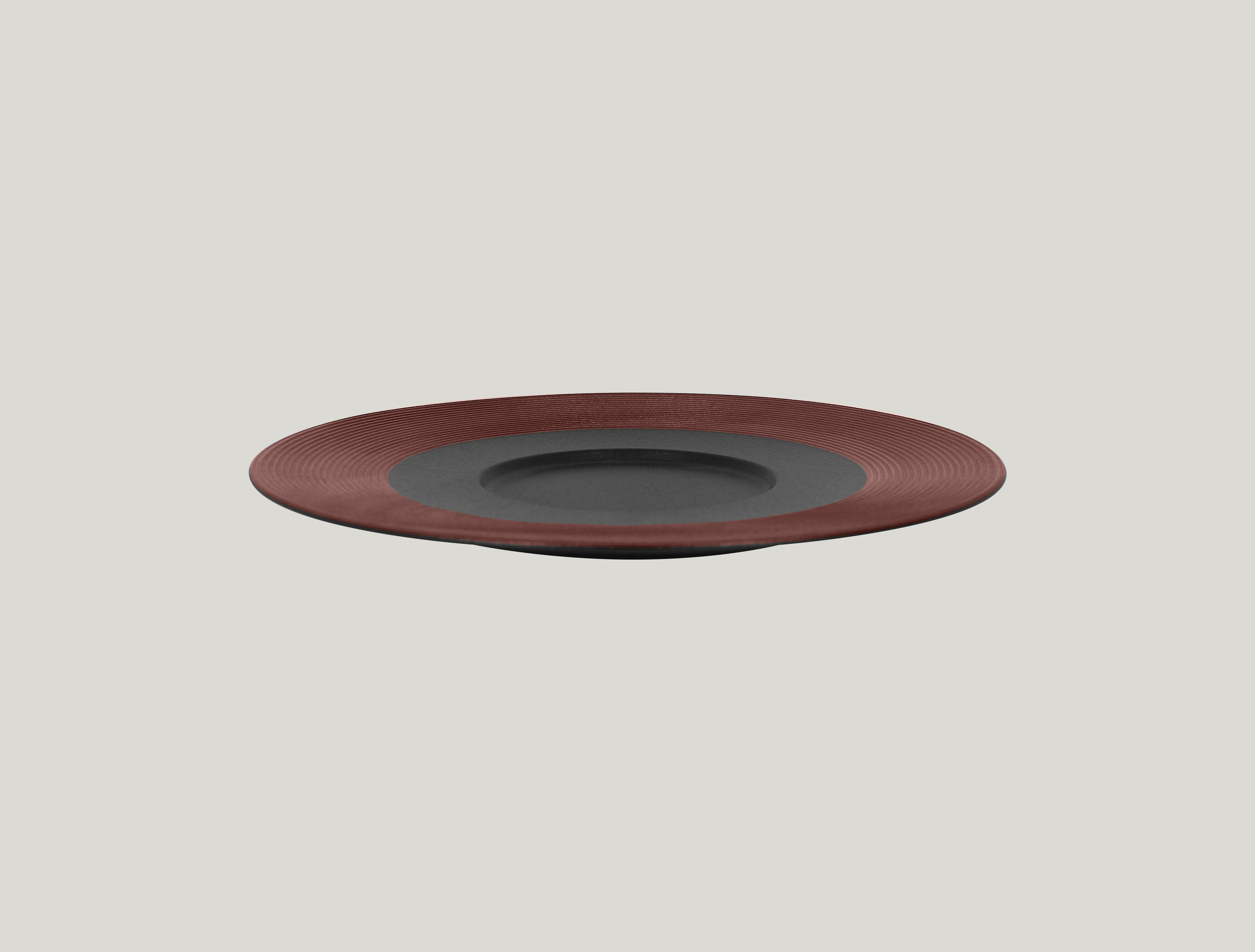 RAK Gourmetteller flach mit Relief-Dekor D. 29 cm H. 2 cm METALFUSION bronze