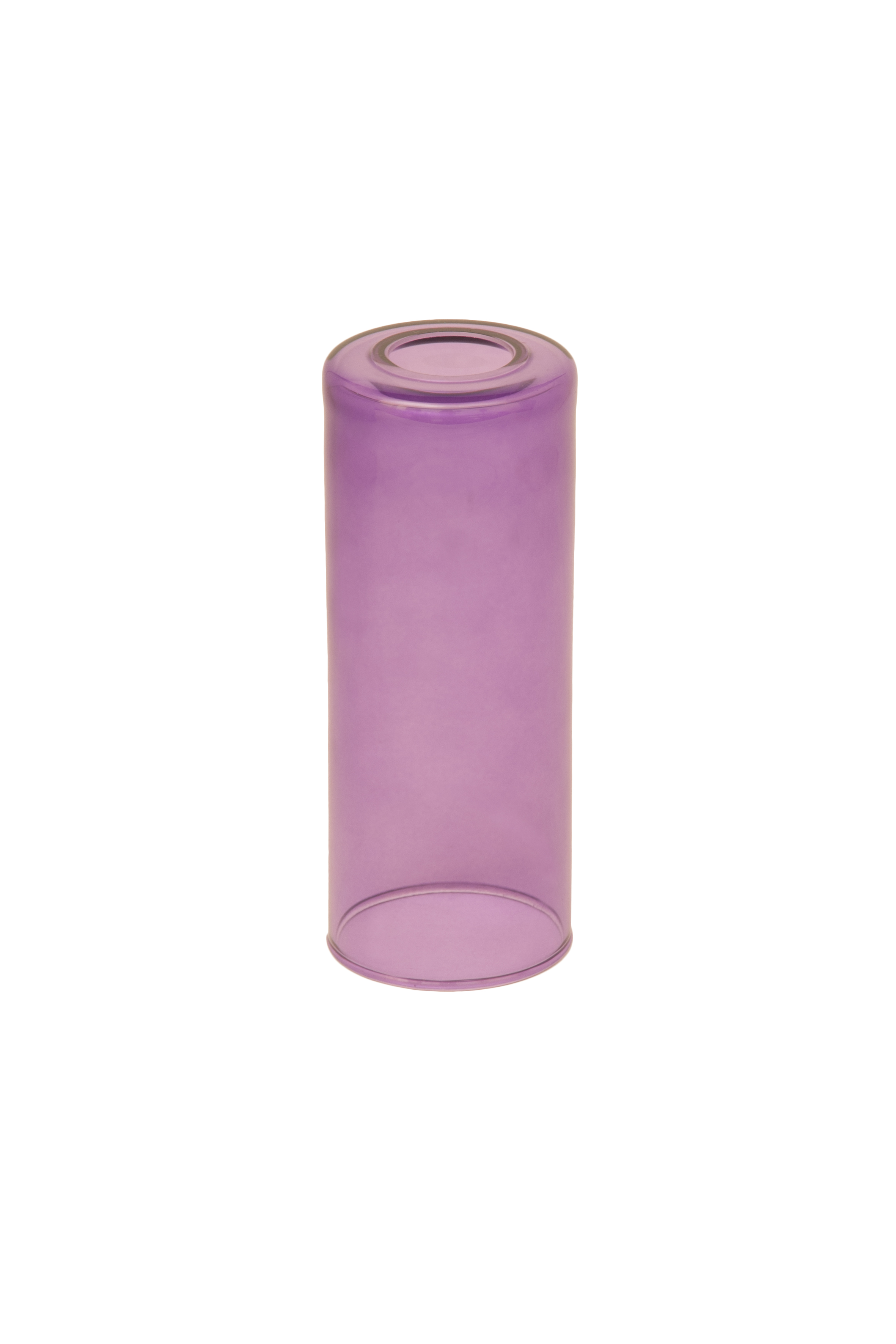 Candola Glaszylinder klar, viola (Type: A) - 6 Stück