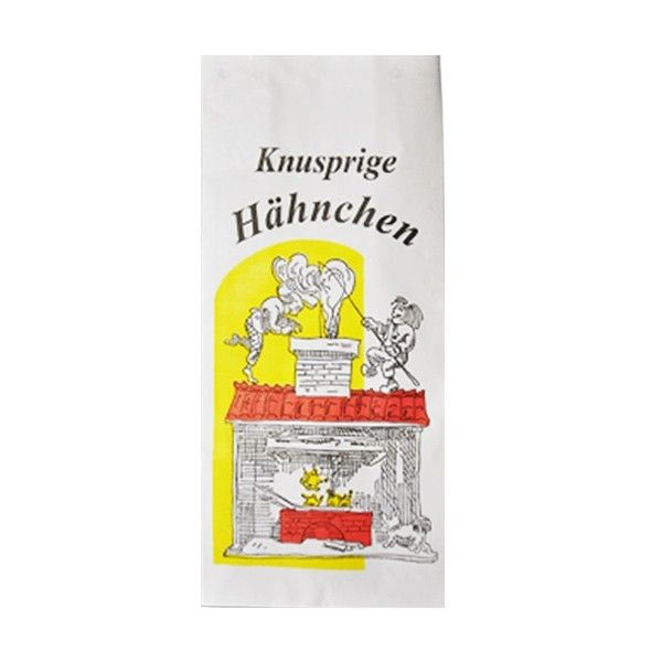 Hähnchenbeutel "Max & Moritz" 1/2 Alu-Kaschiert 105 x 60 x 230 mm 3-lagig