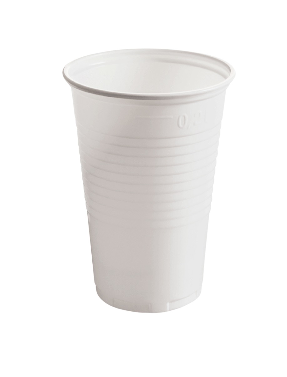 Trinkbecher PP 200 ml weiß Ø 70,3 mm Höhe: 99,0 mm