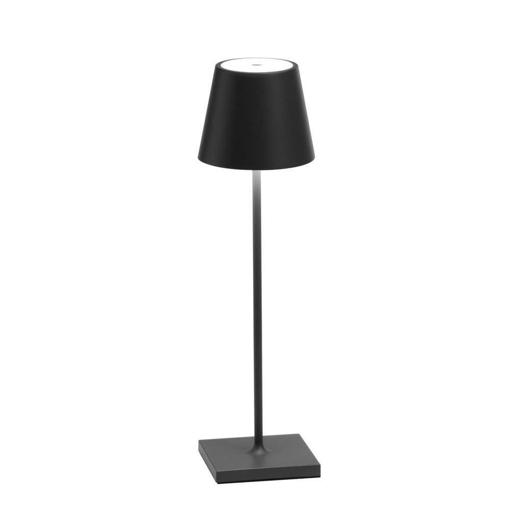 Poldina Pro LED-Akkuleuchte Ø 11 cm  H. 38 cm Dunkelgrau