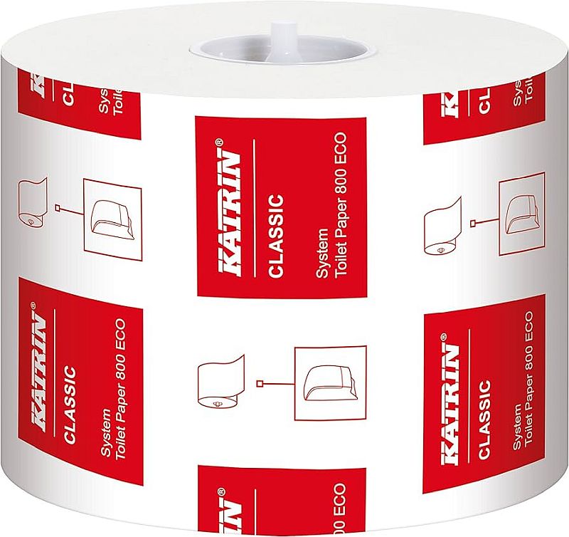  KATRIN System Toilettenpapier 800 Blatt 2-lagig 92 Meter ECO 