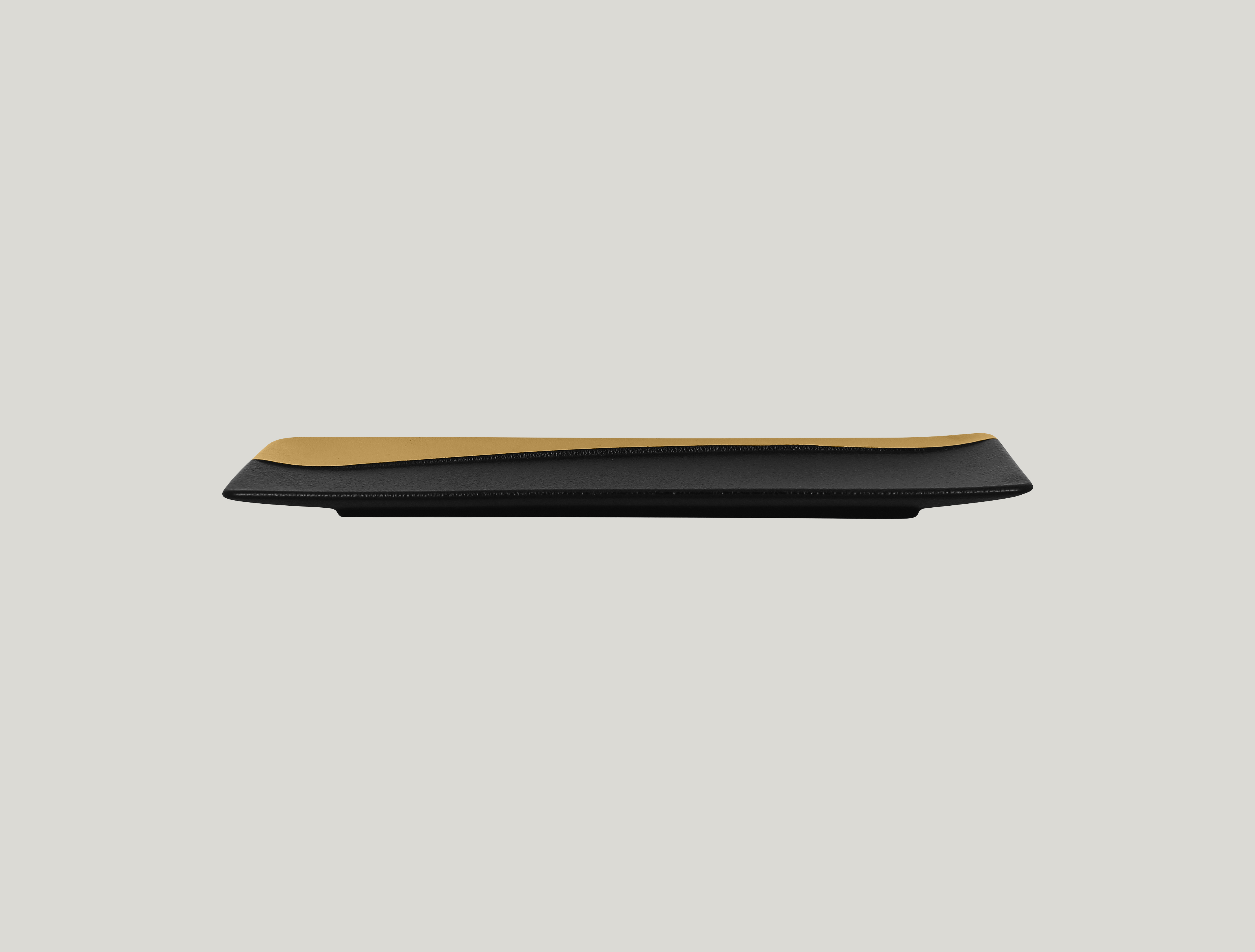 RAK Platte rechteckig/Sushi-Platte L.32 cm Br.12,5 cm H.1,5 cm METALFUSION gold