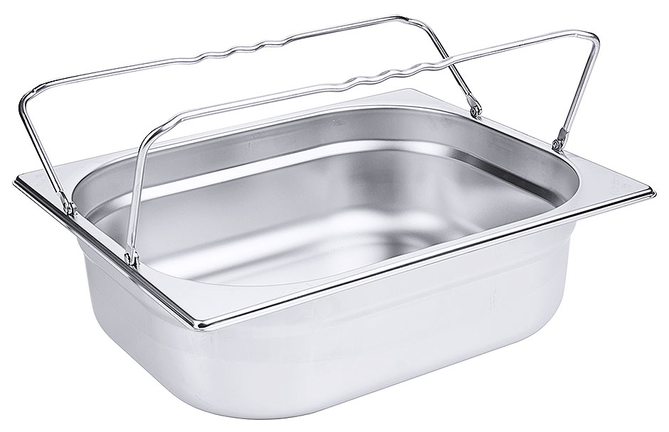 GN-Behälter mit Bügelgriffen 1/2 Tiefe: 100 mm Volumen: 6,5 l