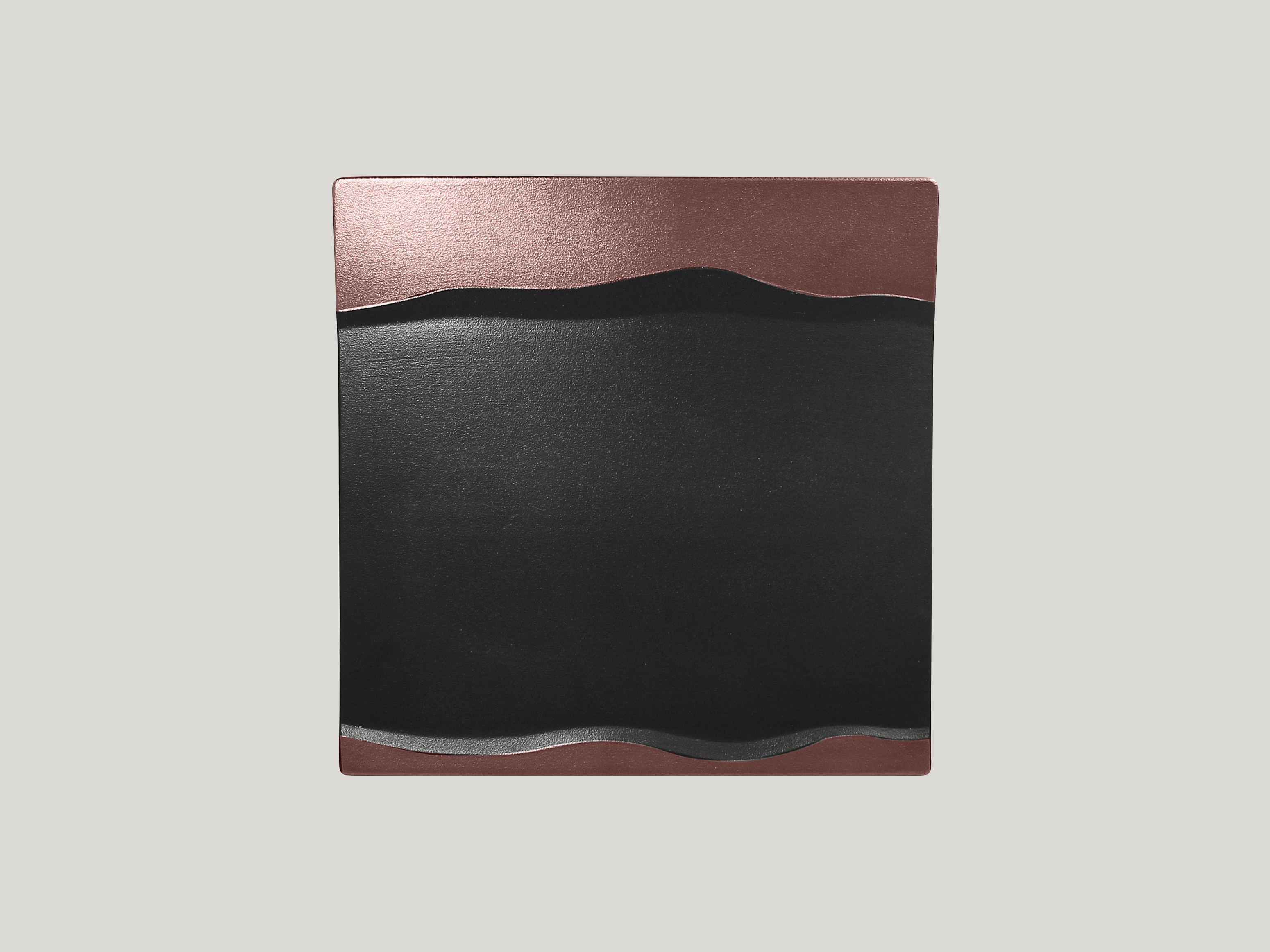 RAK Platte quadratisch L. 25 cm Br. 25 cm H. 2,5 cm METALFUSION bronze
