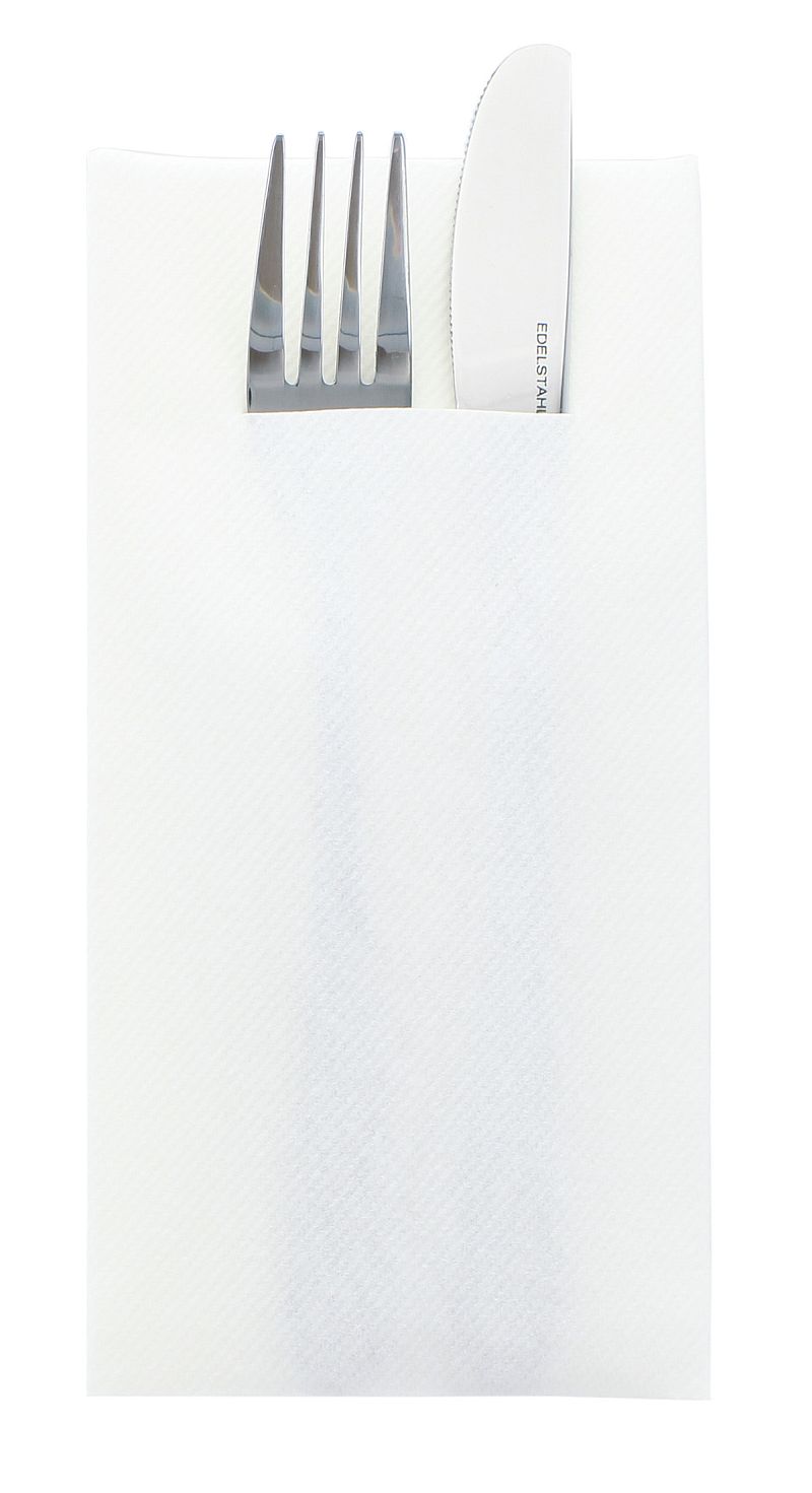  Pocket-Napkins 40 x 40 cm 1/8 Falz Linclass Premium weiß 