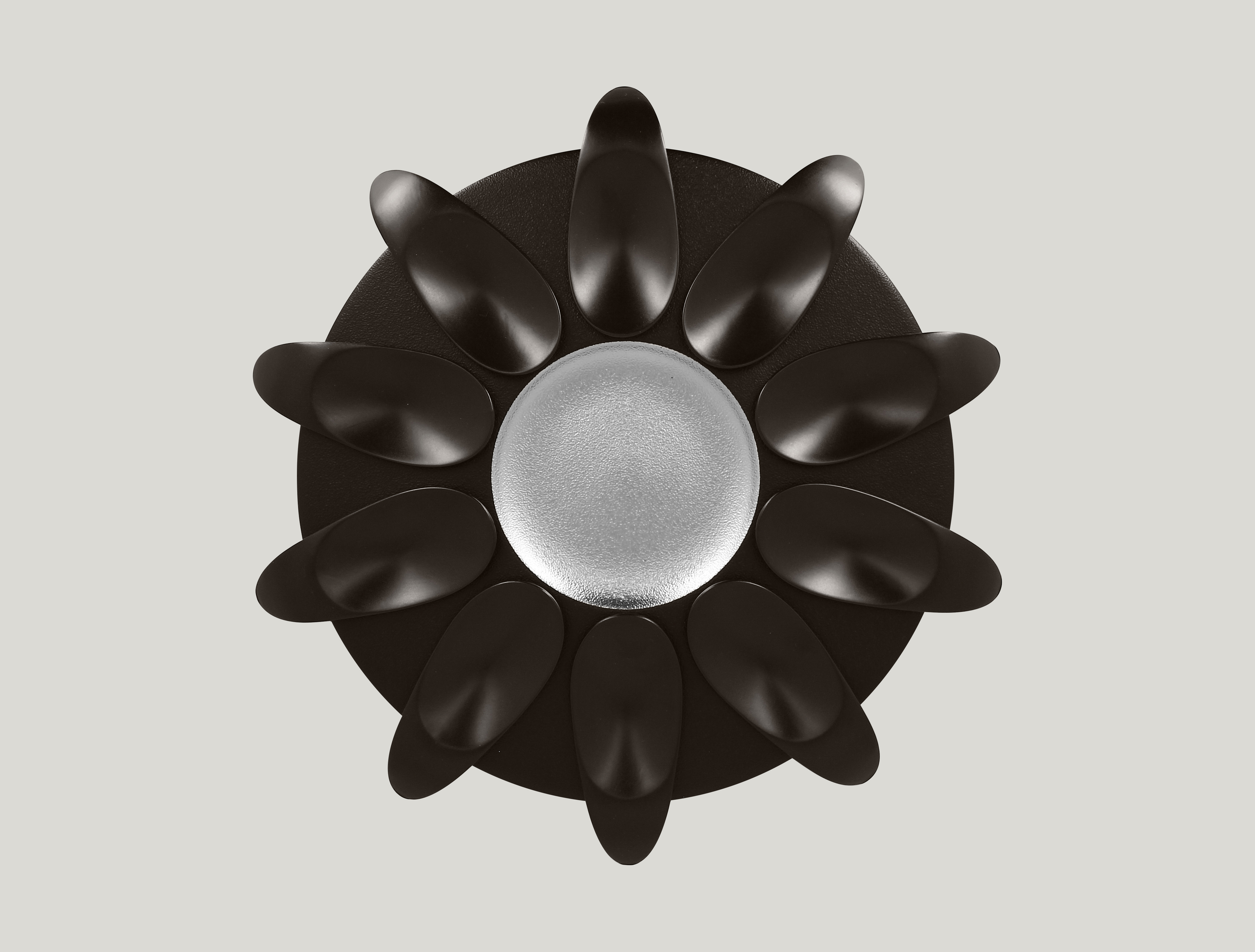 RAK Löffel L. 12 cm Br. 5,2 cm H.1,4 cm METALFUSION schwarz