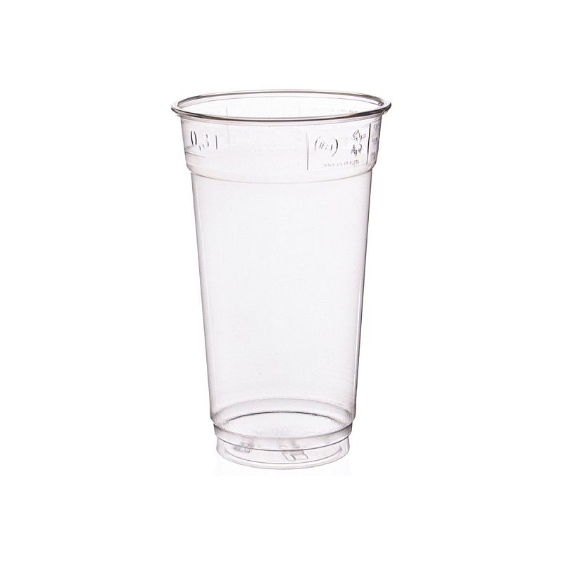 Trinkbecher PET Tulip 200 ml H 9 cm Ø 7,8 cm transparent