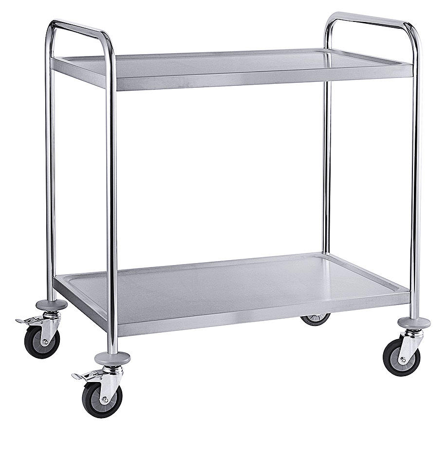 Servierwagen mit zwei Böden Länge außen: 83 cm Breite außen: 51 cm Gesamthöhe: 94 cm