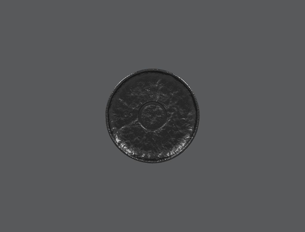 12 x RAK Untertasse Ø 17 cm Ht. 2,5 cm ROKS Schwarz (RKSA17)