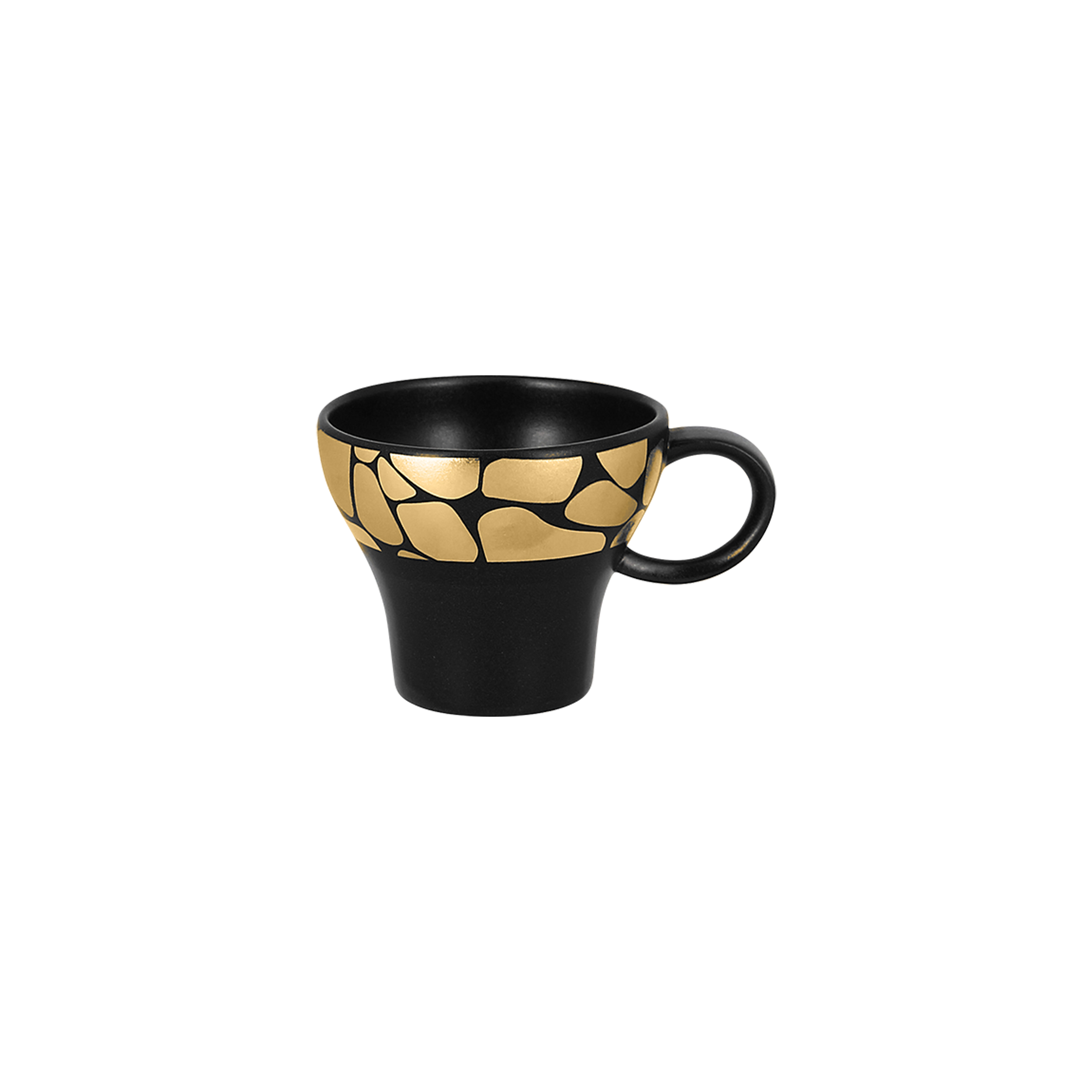 RAK Espressotasse  D. 6,6 cm H. 5,5 cm Inh. 9 cl PEBBLES gold