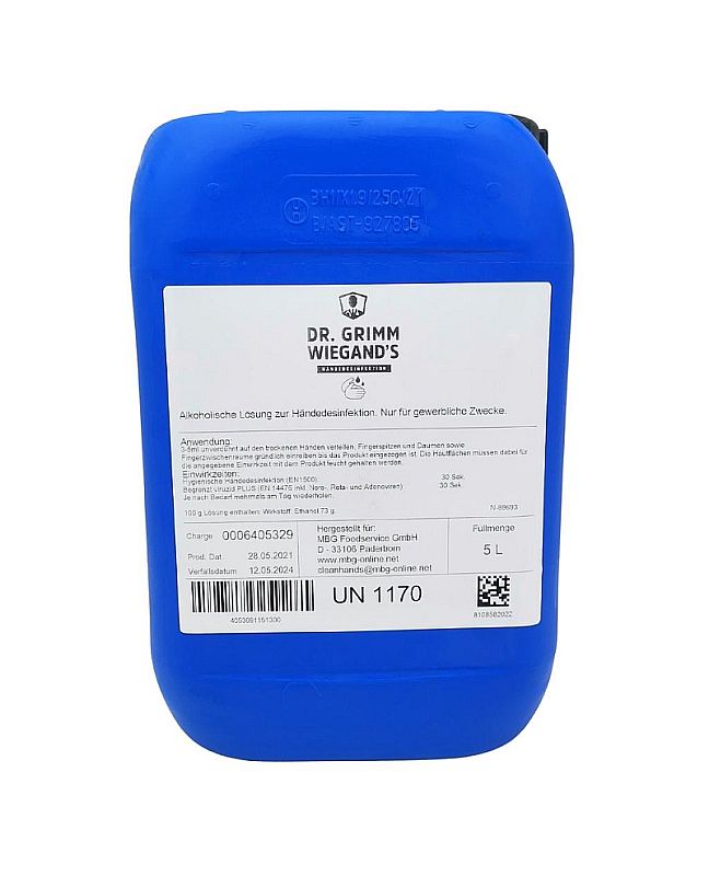 Dr. Grimm Wiegand´s Händedesinfektionsmittel 5 Liter