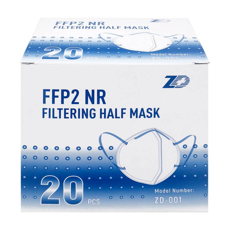 20x FFP2 NR Maske mit Ohrschlaufe, ohne Ventil