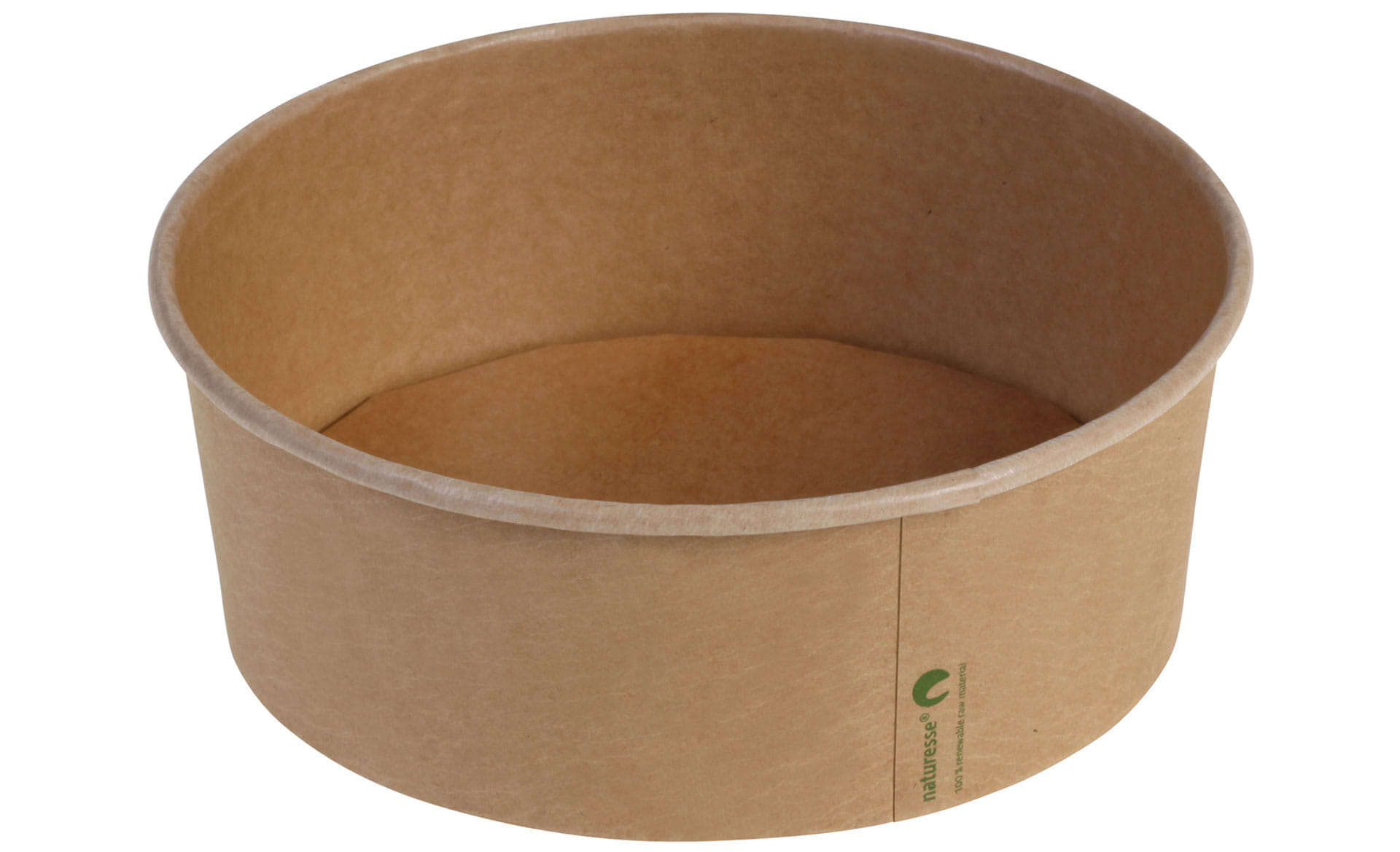 Naturesse Salatschale Kraftpapier Ø 18,5 cm 1200 - 1300 ml braun (17014)