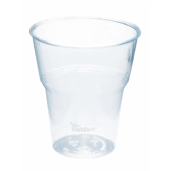 Trinkbecher PLA 300 ml 12 oz Ø 96 mm für Kaltgetränke transparent