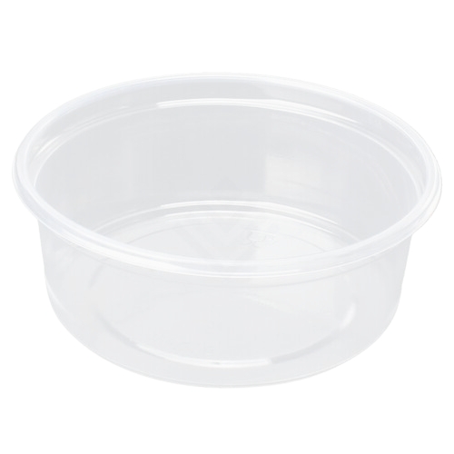 Feinkostbecher rund 125 ml transparent