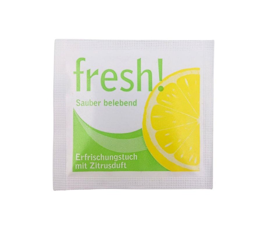 Erfrischungstücher mit Citrus-Duft