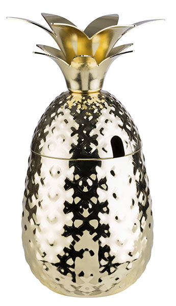 APS Becher Ø 9 cm Höhe: 19 cm Volumen: 05 l Gold "PINEAPPLE"