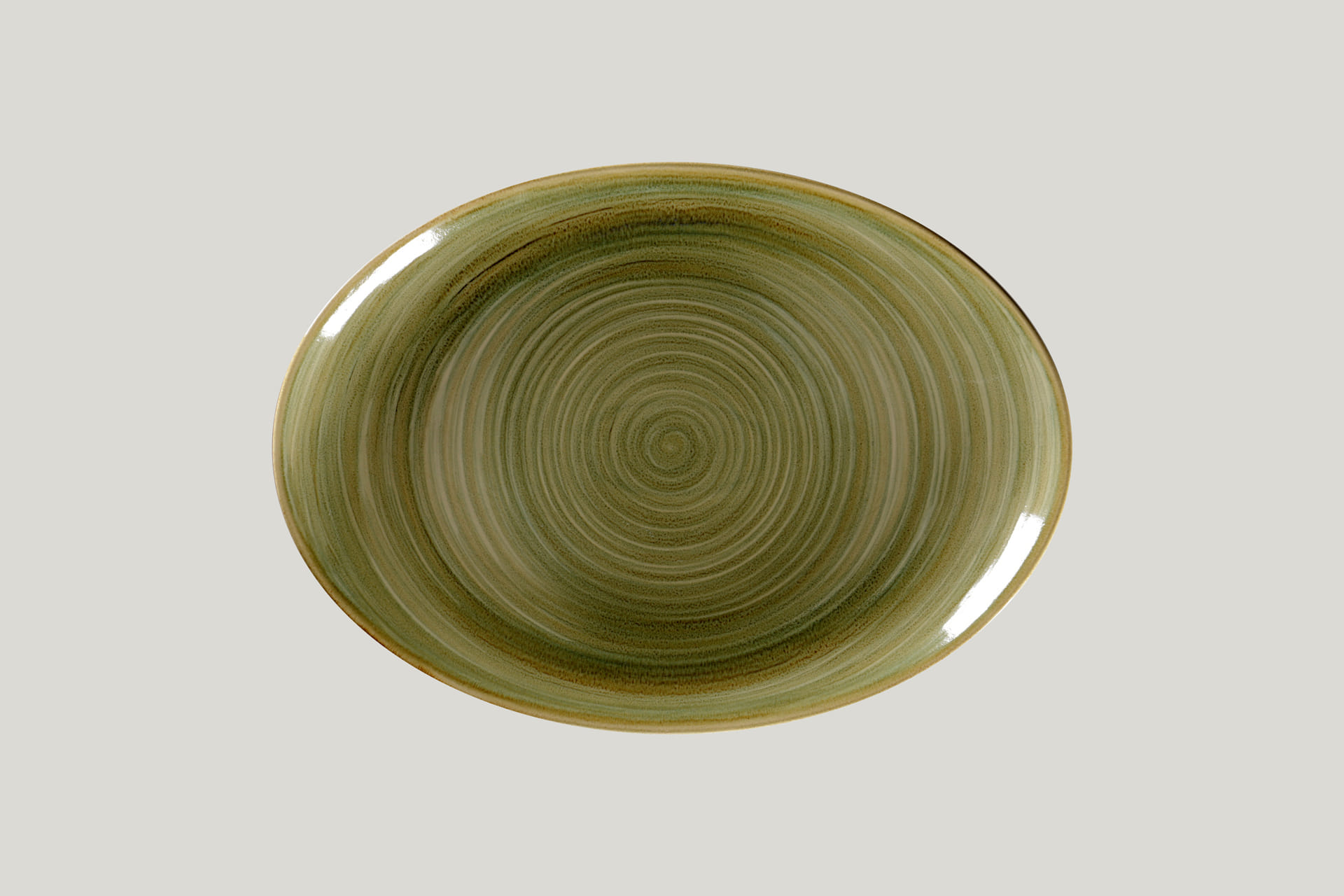 RAK Platte oval L 32 cm B 23 cm RAKSTONE / SPOT emerald (SEMNNOP32)