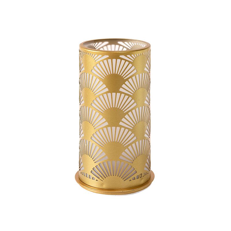 4x DUNI Kerzenhalter Peacock 140 x Ø 75 mm Gold