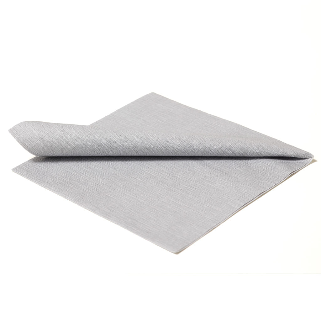 Servietten "The Napkins" 40 x 40 cm deluxe silbergrau