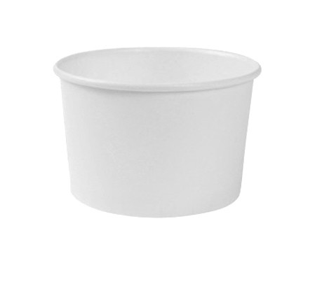 Eisbecher Hartpapier 160 ccm weiß