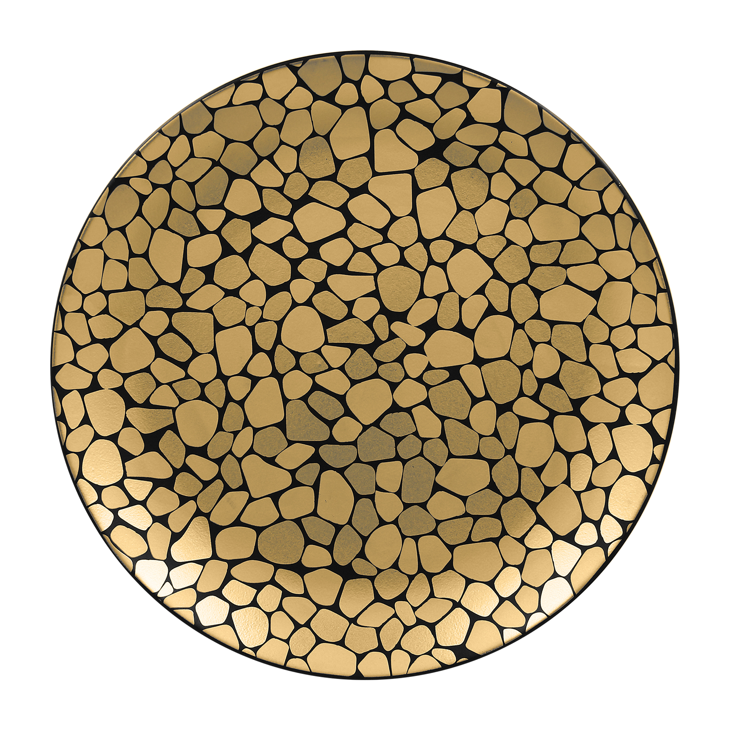 RAK Teller flach coup D. 24 cm PEBBLES gold
