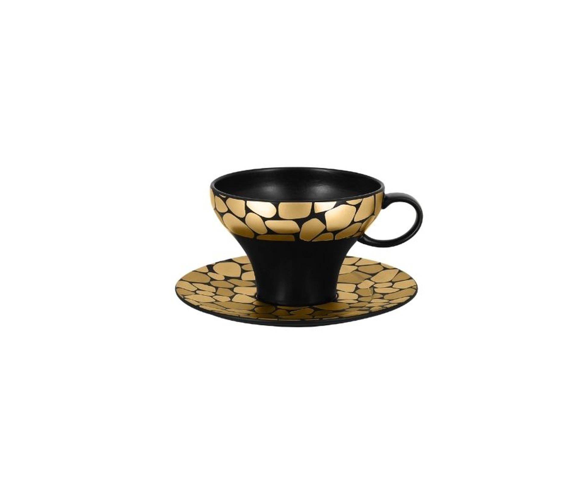RAK Teetasse  D. 10,5 cm H. 6,2 cm Inh. 23 cl PEBBLES gold