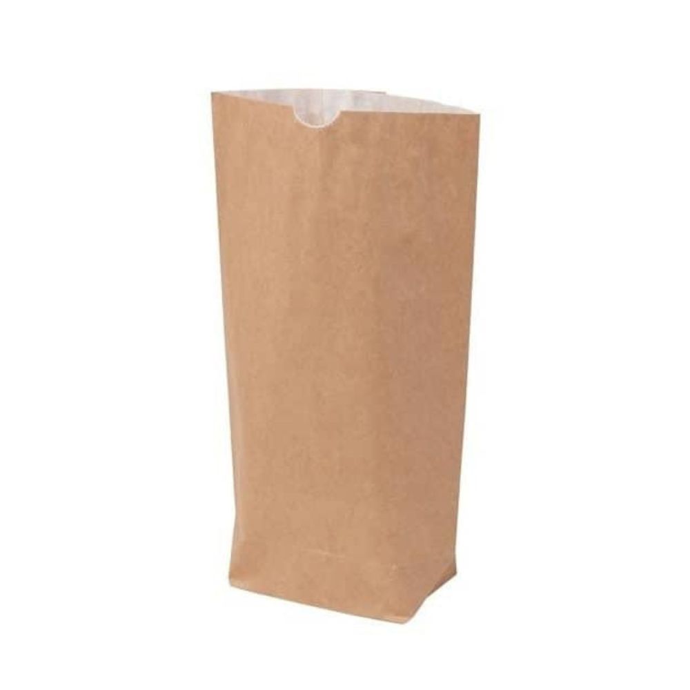 Imbissbeutel mit Pergamentersatz 2-lagig 16,5 x 26 x 6 cm braun