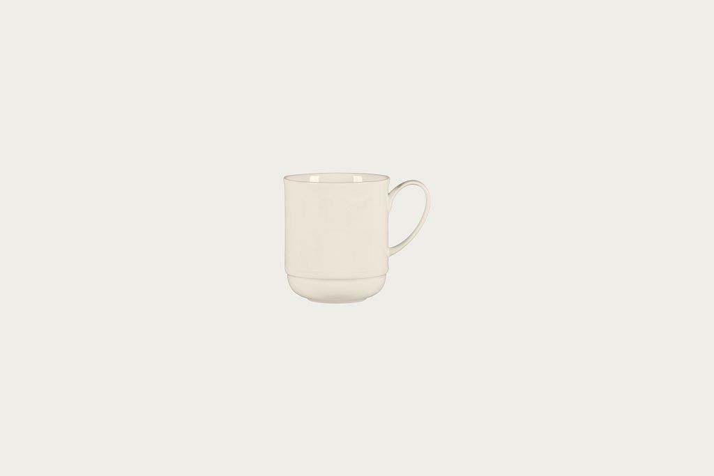 12 x RAK Becher stapelbar H. 9,5 cm - 34 cl Farbe: Bone China "BRAVURA" (BCBVSMG36)
