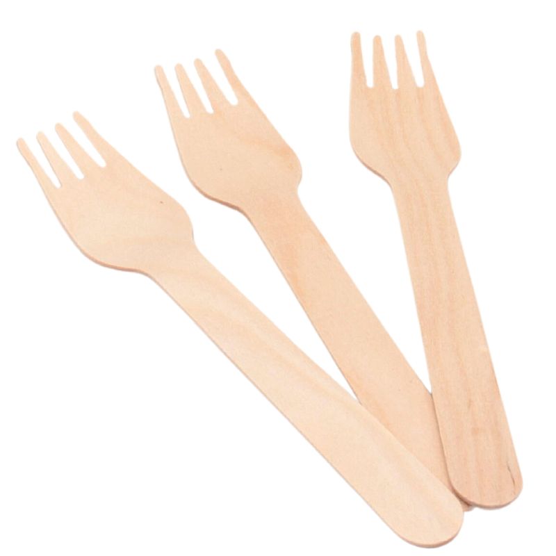 Holz-Gabeln 16 cm braun