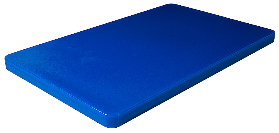Schneidbrett HACCP mit Füßchen; GN-Größe 1/1 Länge: 53 cm Breite: 32,5 cm Dicke: 2,5 cm blau