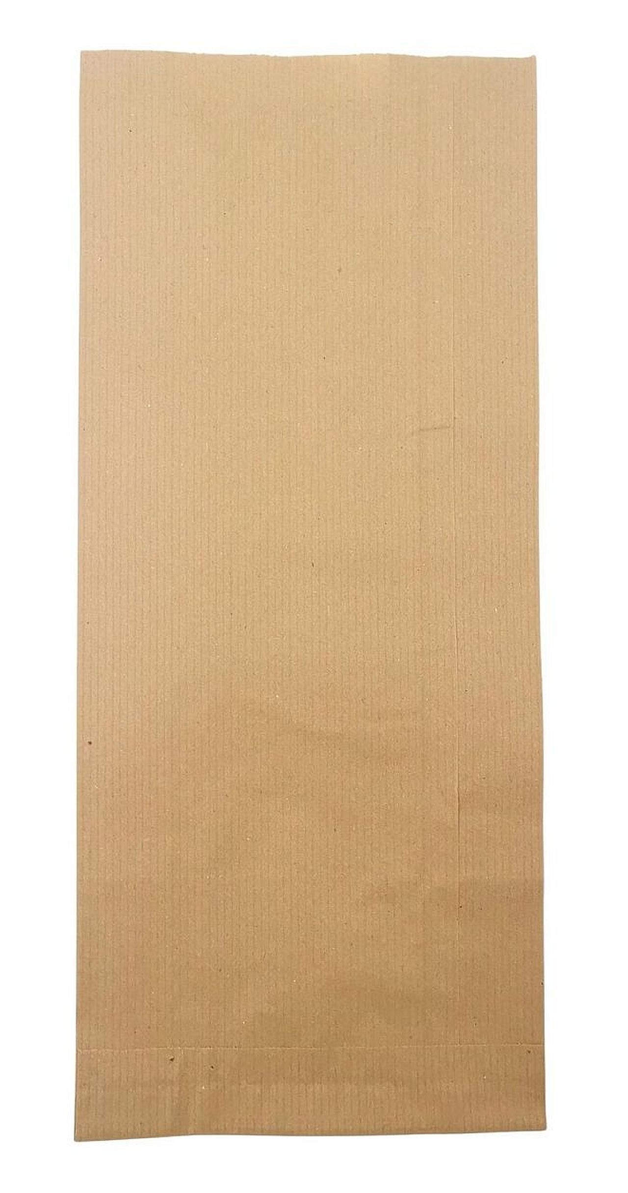 Bäckerfaltenbeutel 160 + 60 x 360 mm 2,50 kg braun enggerippt Kraft 35g/m²