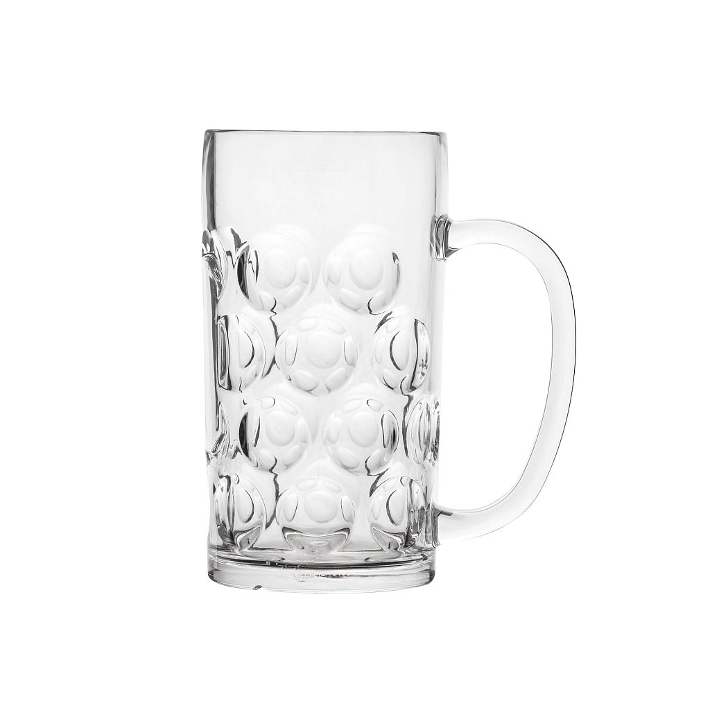 6x Bierkrug Kunststoff - 540 ml