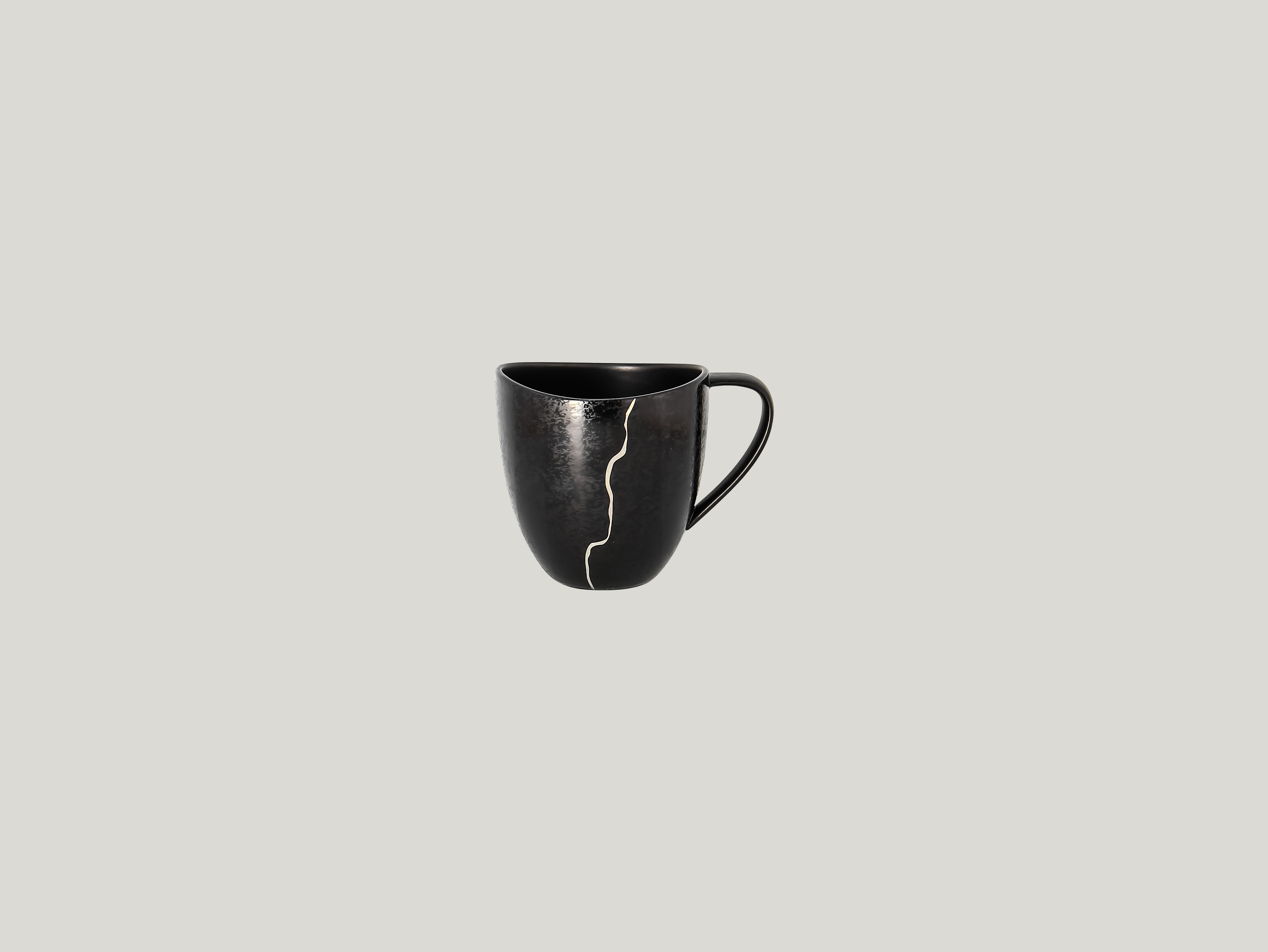 RAK Frühstückstasse Ø 8.5 cm Ihn. 30 cl Schwarz/Silber KINTZOO (KZSWCU30S1)