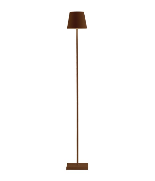 Poldina Pro L LED-Stehleuchte Ø 17 cm H. 122 cm corten