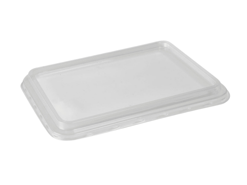 Deckel Verpackungsbecher PP transparent ECKIG 180 x 135 mm (690 D)