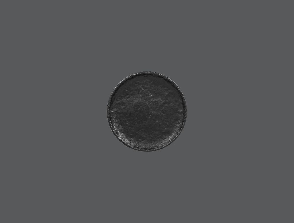 24 x RAK Teller coup flach Ø 15 cm Ht. 1,8 cm ROKS Schwarz (RKRP15)