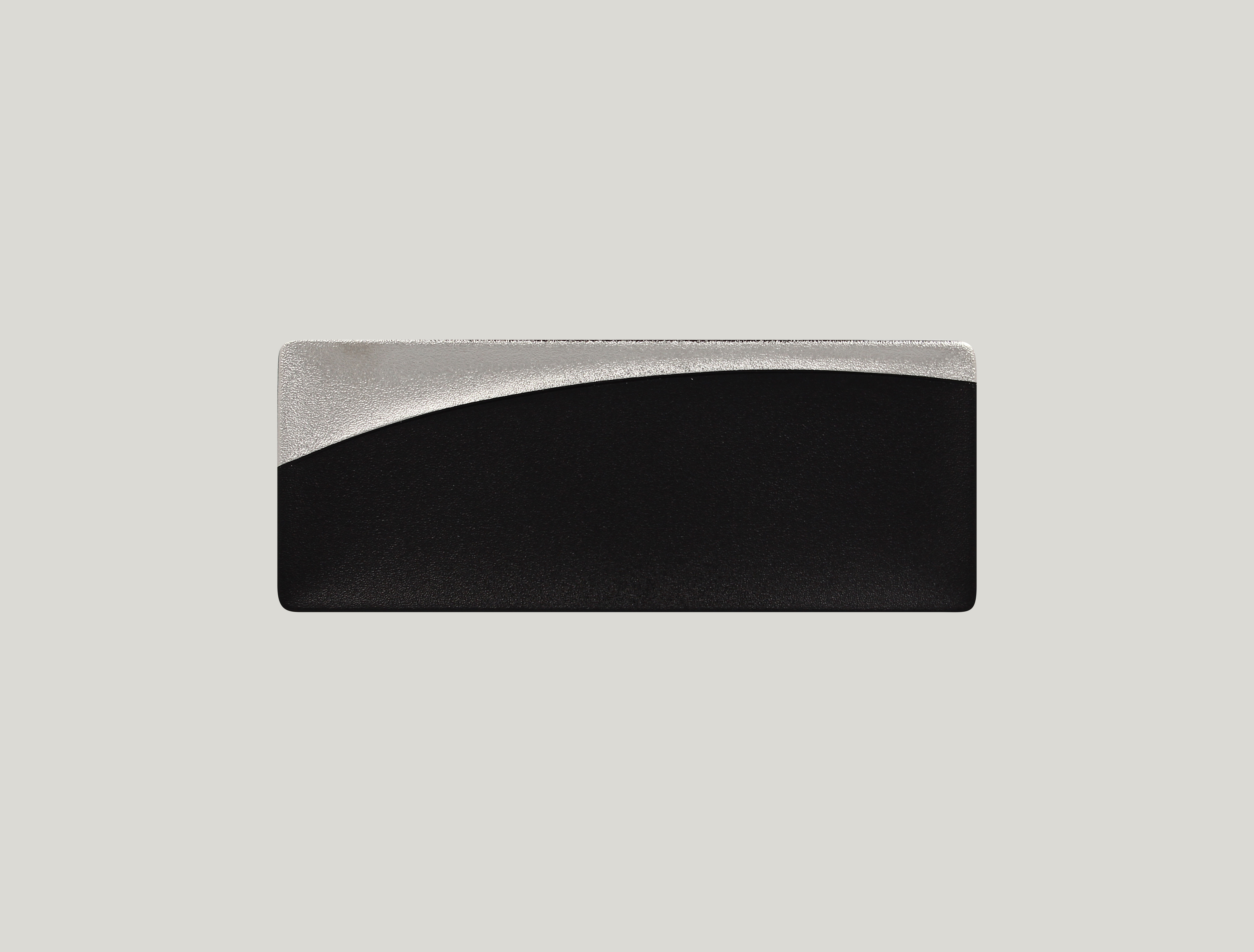 RAK Platte rechteckig/Sushi-Platte L.32 cm Br.12,5 cm H.1,5 cm METALFUSIONsilber
