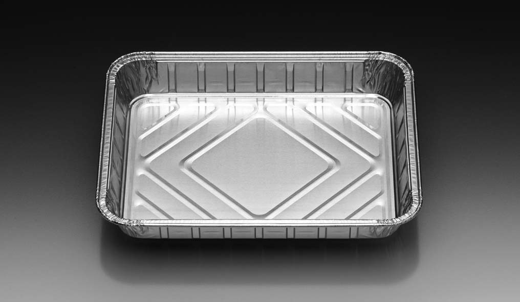 Alu-Menüschalen ungeteilt flach 228 x 178 x 30 mm 930