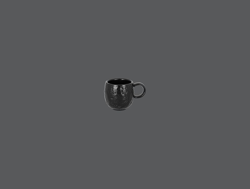 12 x RAK Espressotasse Ø 6 cm Ht. 6 cm Inh. 10 cl ROKS Schwarz (RKCU09)