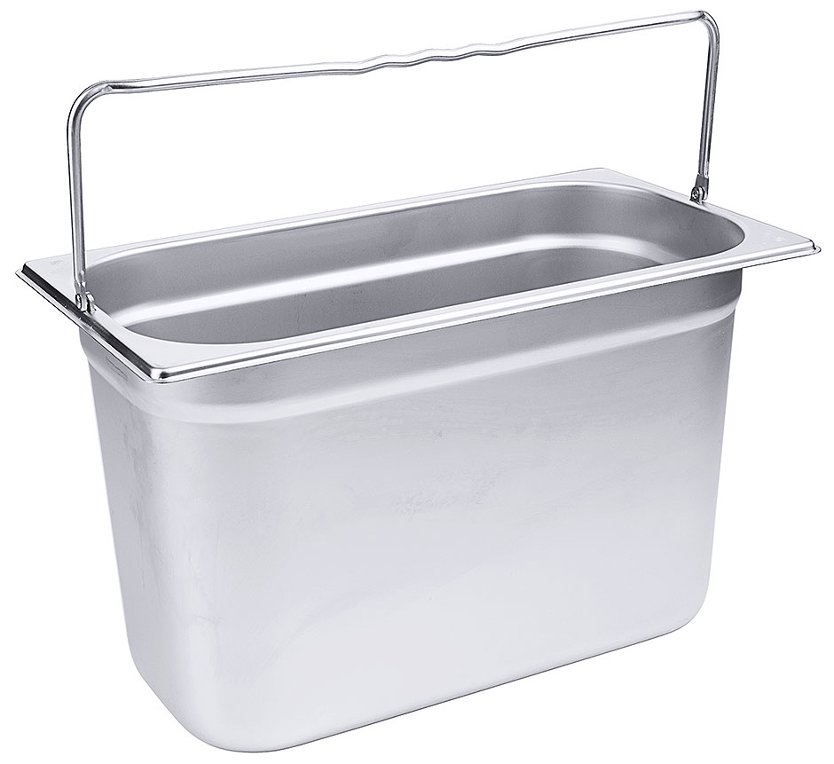 GN-Behälter mit Bügelgriffen 1/3 Tiefe: 200 mm Volumen: 7,8 l