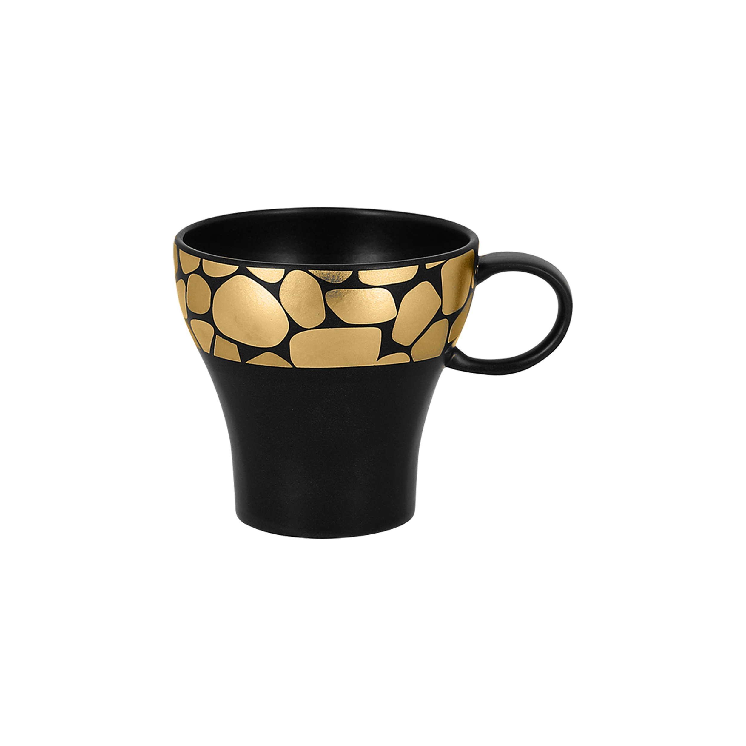 RAK Kaffeetasse D. 8,5 cm H. 8,2 cm Inh. 20 cl PEBBLES gold