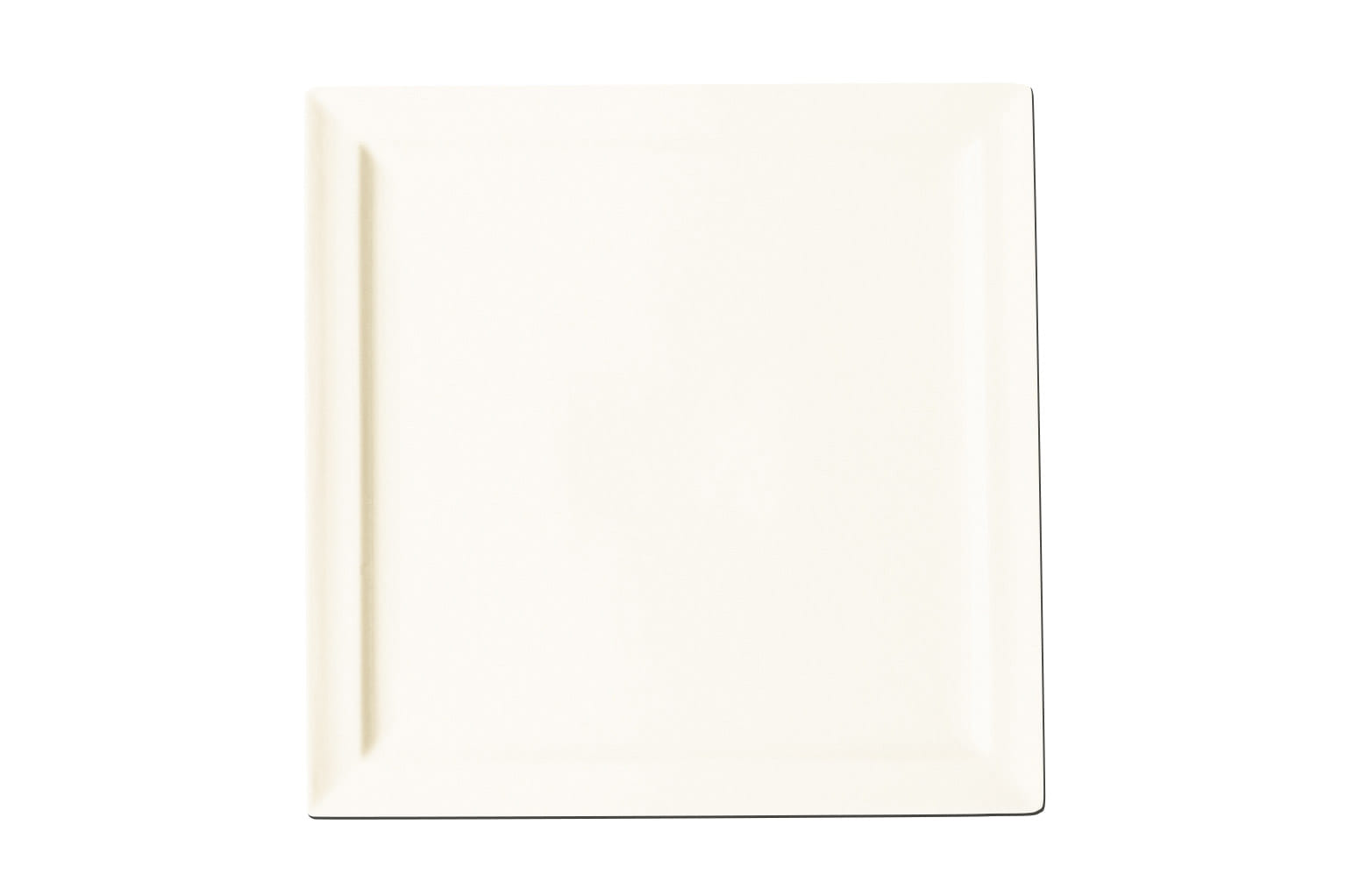 12 x RAK Teller flach quadratisch 24 cm x 24 cm Ivoris Weiß (CLSP24)